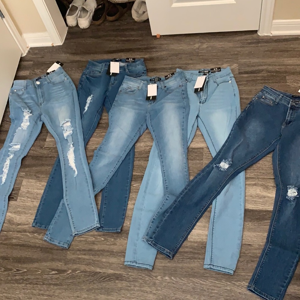 5 pairs of fashion nova jeans